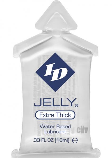 ID Jelly Extra Thick Water Based Lubricant Pillows .33oz 144 Count Bag