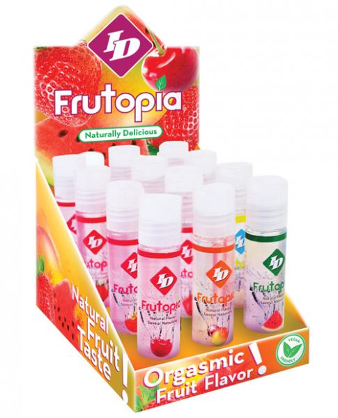ID Frutopia Natural Lubricant Display Of 12 1oz Bottles