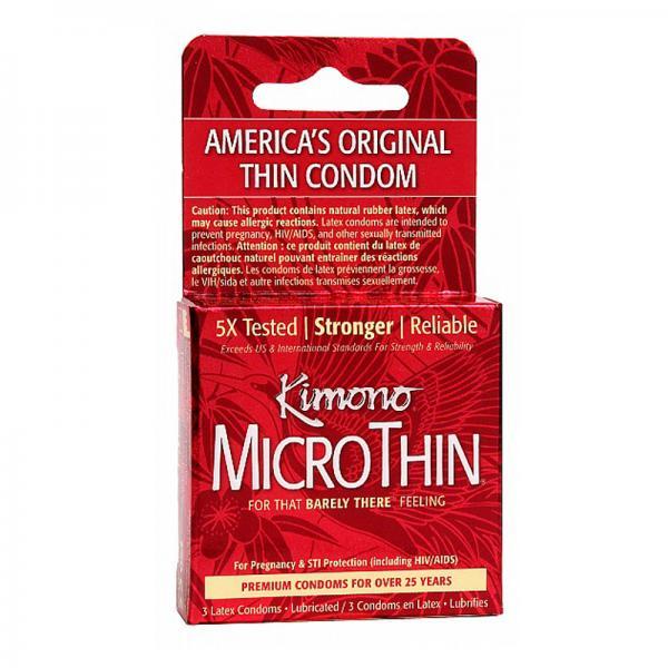 Kimono micro thin condom – box of 3 by Paradise Marketing