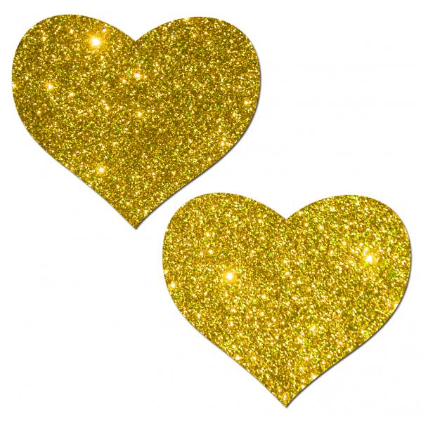 Pastease Gold Glitter Heart Pasties by Pastease Brand Pasties