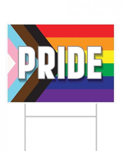 Plastic Pride Yard Sign by Beistle