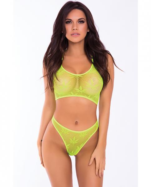 Festival Flirt Bra Set Green by Pink Lipstick